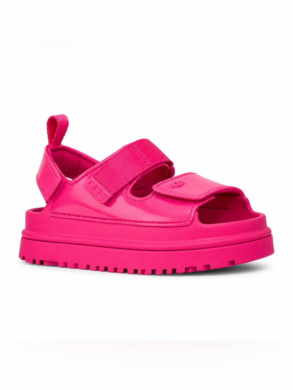 UGG Golden Glow Glossy Sparkle Big Kids Bright Platform Sandal